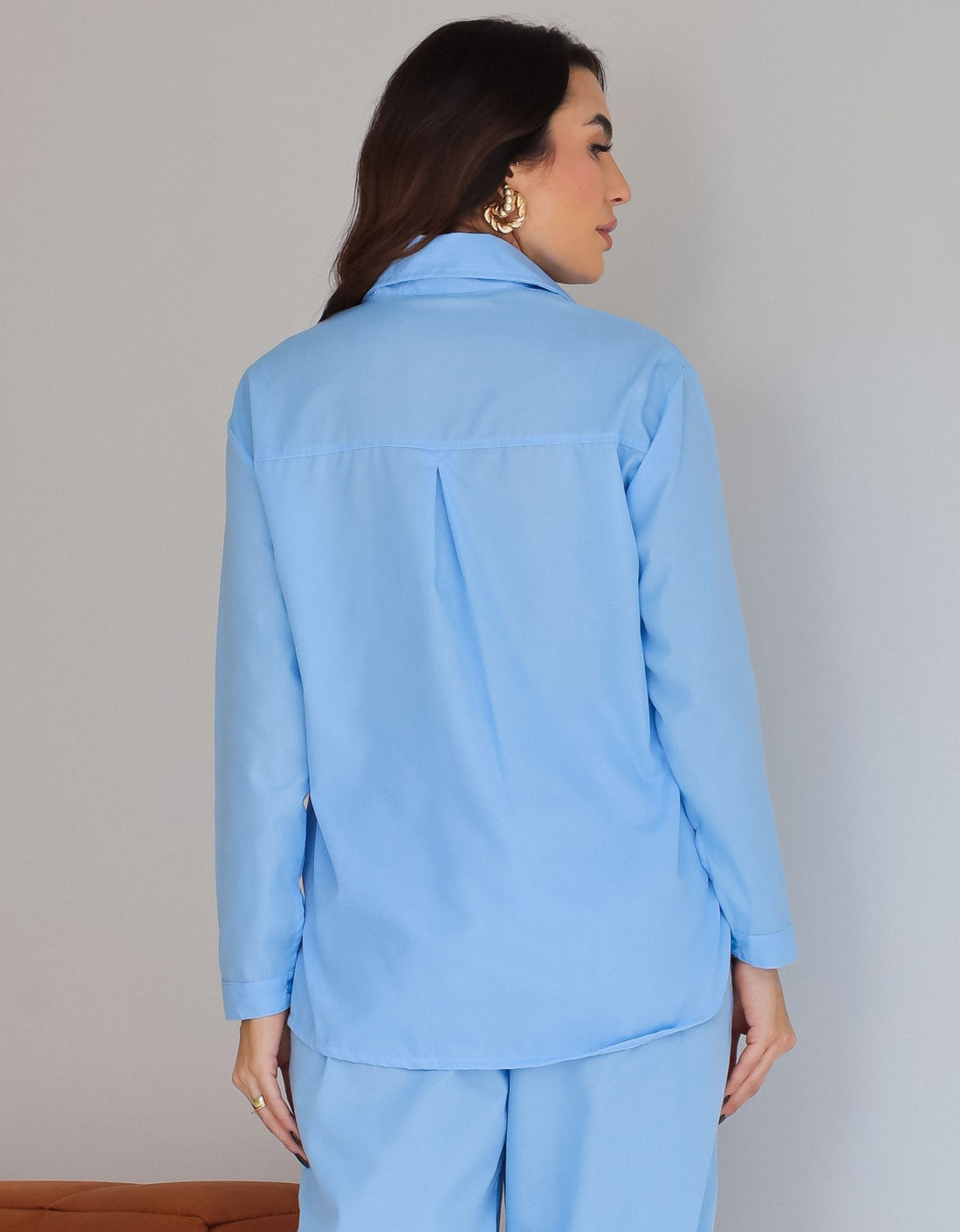 Camisa Oversized em Tricoline
