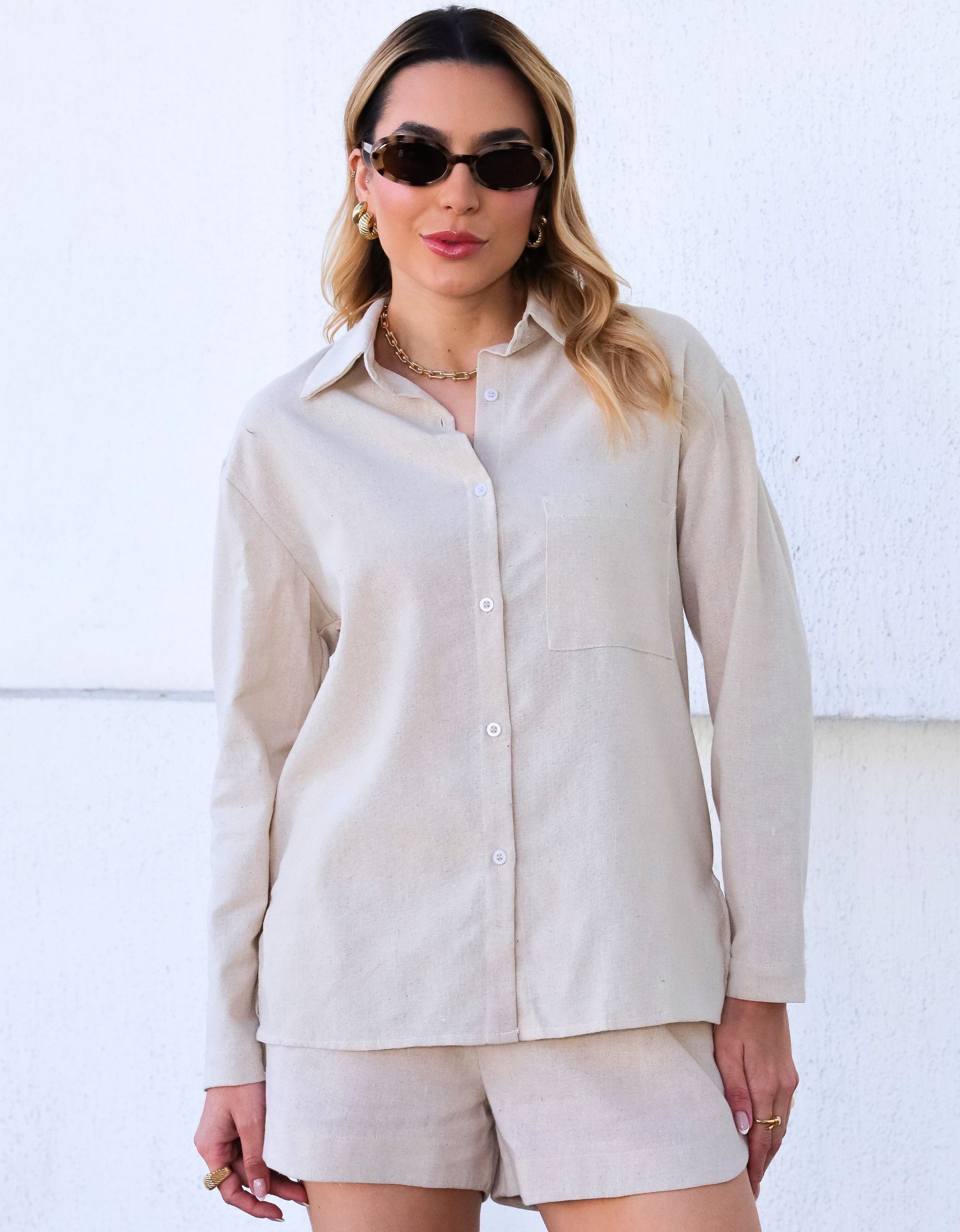 Camisa Oversized em Linho