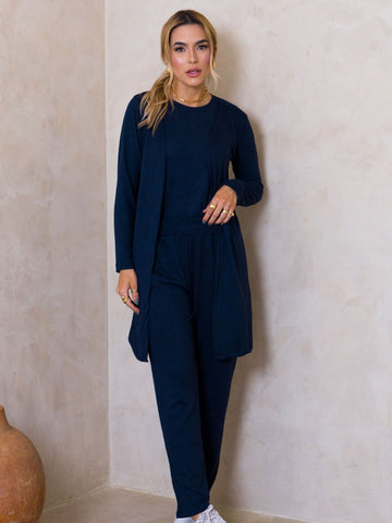 Conjunto Malha de Tricot Três Peças