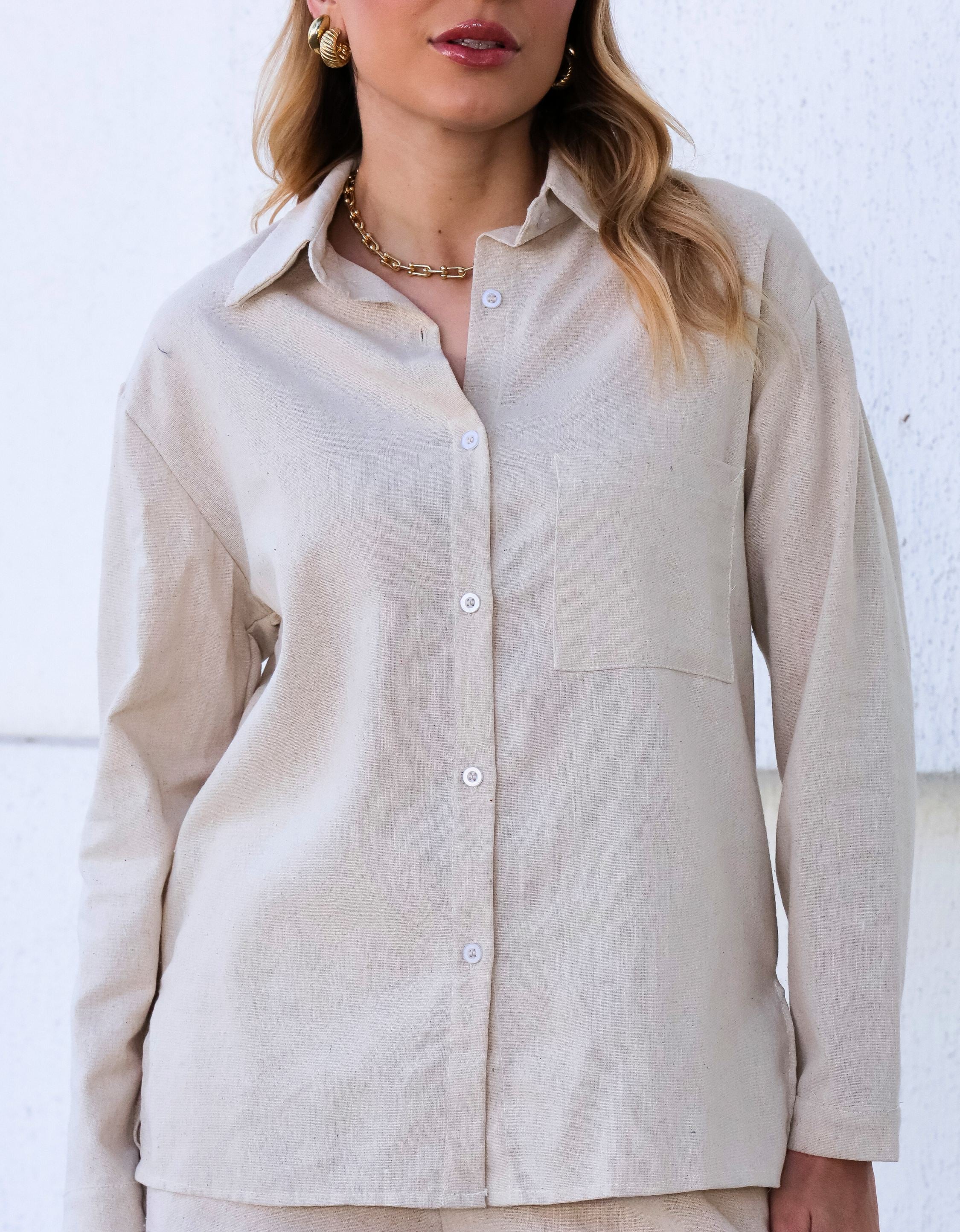 Camisa Oversized em Linho