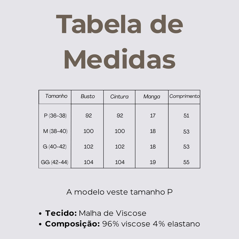 Tabela de Medidas
