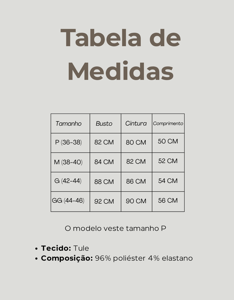 Tabela de Medidas